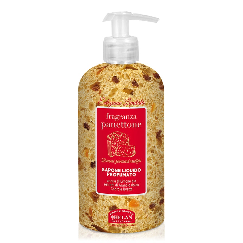 Fragranza Panettone Sapone Liquido Profumato Total Body Helan, flacone da 500 ml