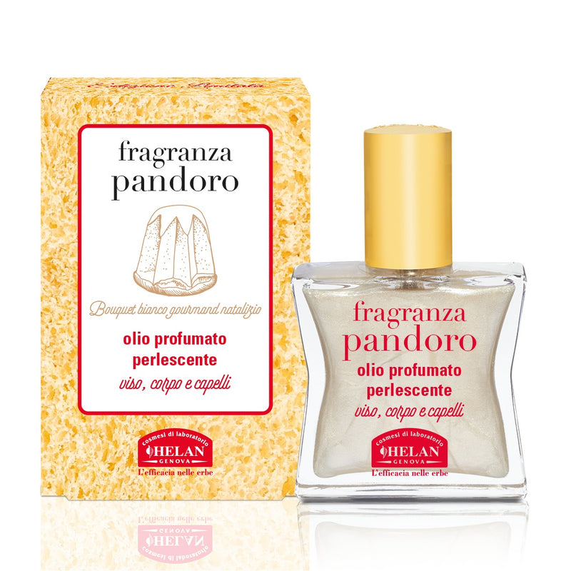 Fragranza Pandoro Olio Profumato Perlescente Helan, flacone spray da 30 ml