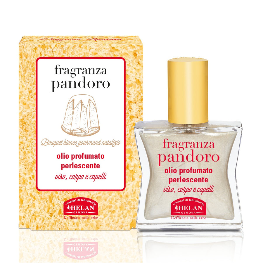 Fragranza Pandoro Olio Profumato Perlescente Helan, flacone spray da 30 ml