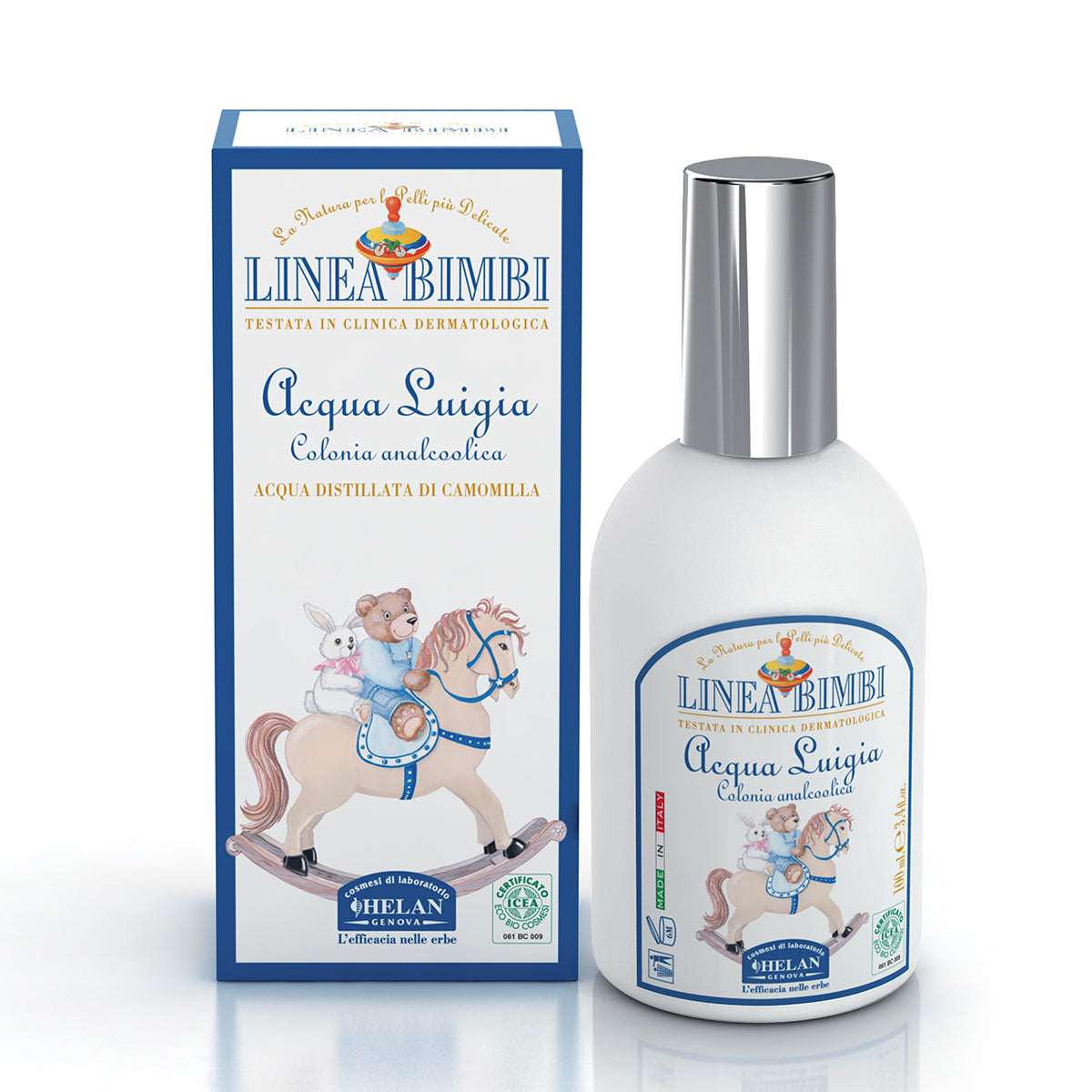 Acqua Luigia Colonia Analcoolica Linea Bimbi Helan, spray da 100 ml