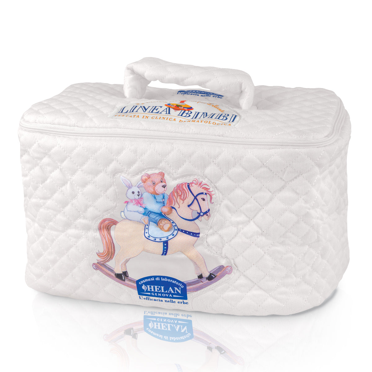 Beauty Case Linea Bimbi Helan in cotone trapuntato