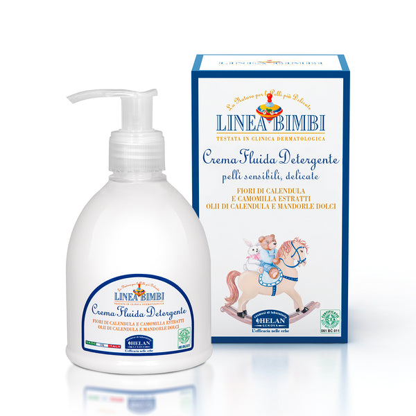 Crema Fluida Detergente Linea Bimbi Helan, flacone da 240 ml