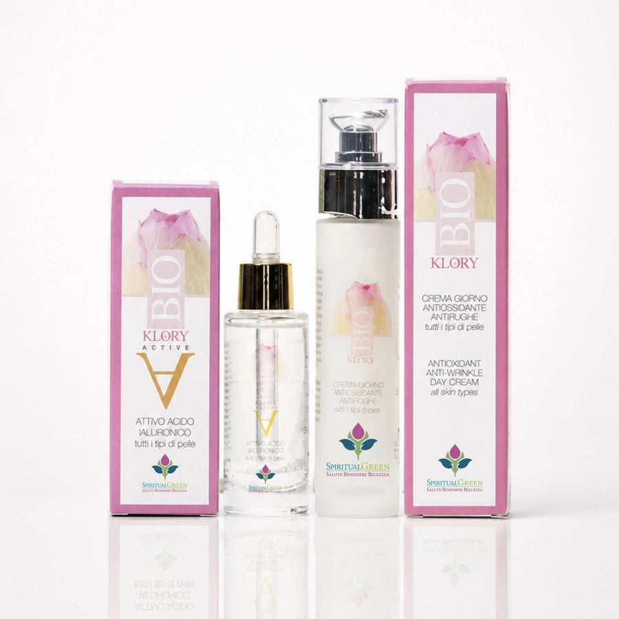 Cofanetto Bioklory Viso (siero Acido Ialuronico + crema viso antirughe)