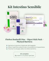 Kit Intestino Sensibile: Florben Boulardii Diar, P-Digest e Phytocol Barriera