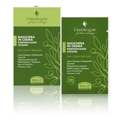 Maschera in Crema Ridensificante Liftante Helan, confezione da 4 bustine da 8 ml