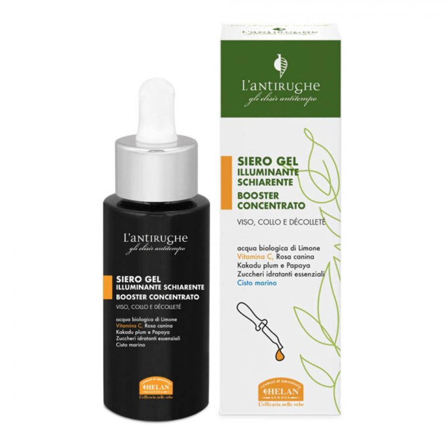Siero Gel Illuminante Schiarente Helan, flacone da 30 ml